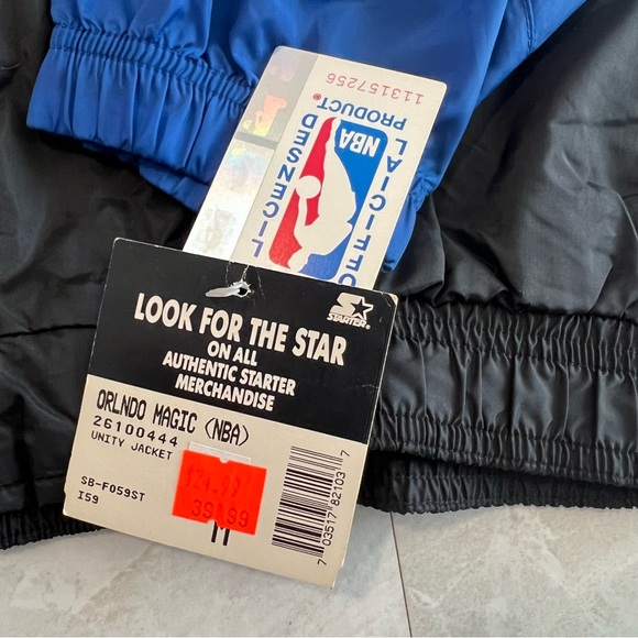 Vintage 90s Starter Orlando Magic Windbreaker Jacket Deadstock NWT RARE SZ M - Picture 6 of 10